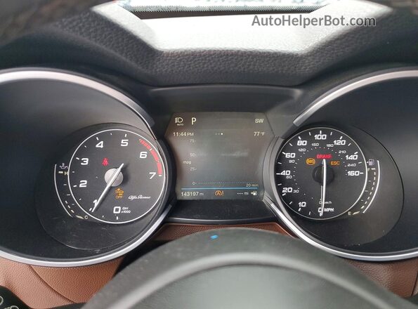 ZASPAKBN2K7C36294 2019 ALFA ROMEO STELVIO Brown უკანა სავარძლების ხედი