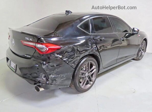 19UUB6F50RA001031 2024 ACURA TLX Black Передня права чверть