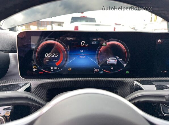 W1K3G4FB4LW046477 2020 MERCEDES-BENZ A Черный Вид щитка приборов