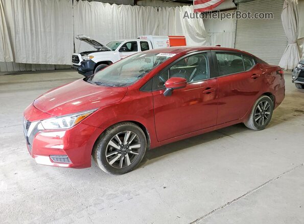 3N1CN8EV7ML866999 2021 NISSAN VERSA Red 