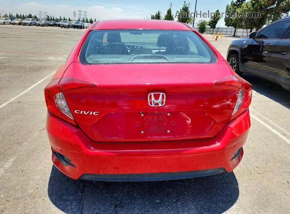 2HGFC2F76GH527632 2016 HONDA CIVIC Red Вид салону спереду
