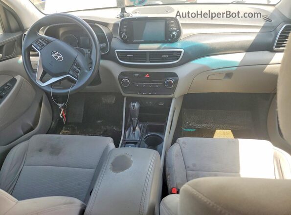 KM8J2CA4XKU971354 2019 HYUNDAI TUCSON White ხელსაწყოთა პანელის ხედი