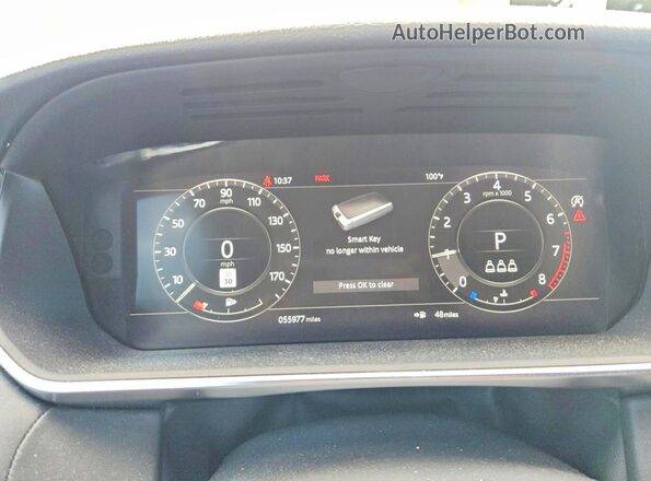 SALWR2SE6NA241849 2022 LAND ROVER RANGE White Вид щитка приладів