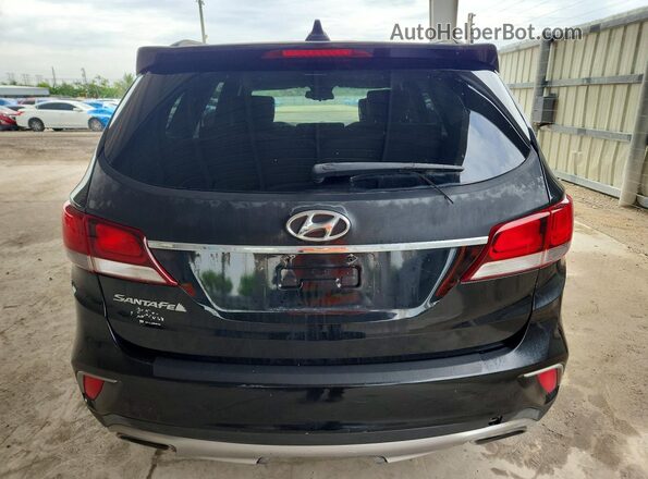 KM8SM4HF5JU278069 2018 HYUNDAI SANTA Черный Вид салона спереди