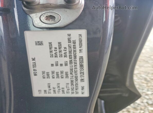 5YJ3E1EA9MF850304 2021 TESLA MODEL Серый 