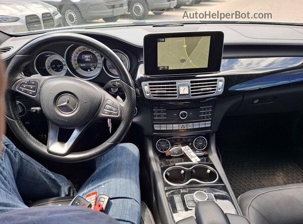 WDDLJ6HB2GA166954 2016 MERCEDES-BENZ CLS-CLASS Silver Rear seats view