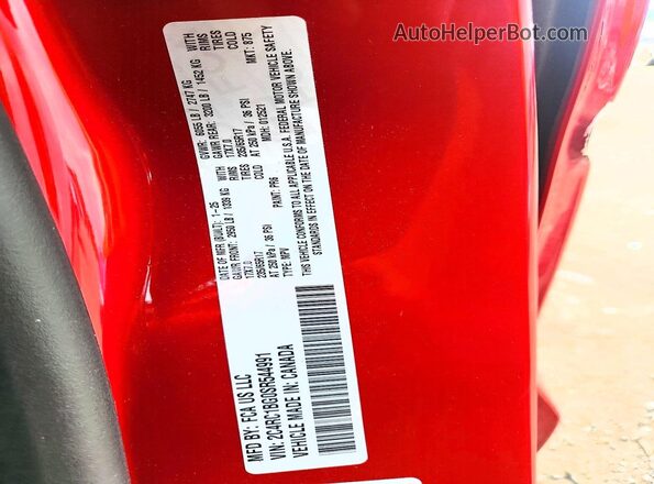 2C4RC1BG0SR544991 2025 CHRYSLER PACIFICA Red 