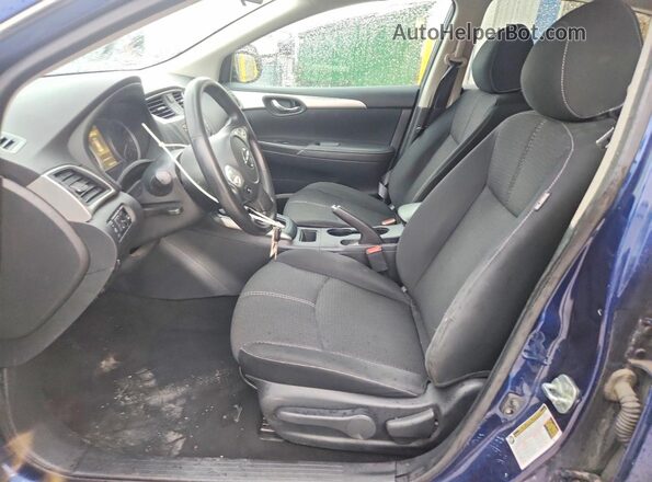 3N1AB7AP2JY320496 2018 NISSAN SENTRA Синий Вид панели приборов