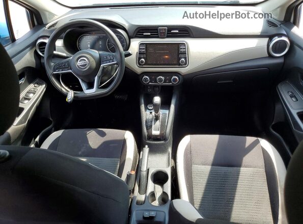 3N1CN8EV6ML826381 2021 NISSAN VERSA Blue Սարքավորումների վահանակի տեսք