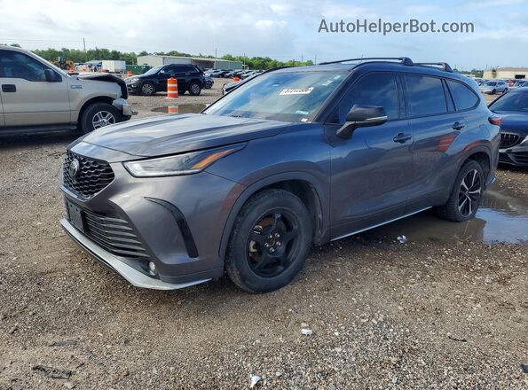 5TDLZRAH5MS068907 2021 TOYOTA HIGHLANDER Gray Tył lewy