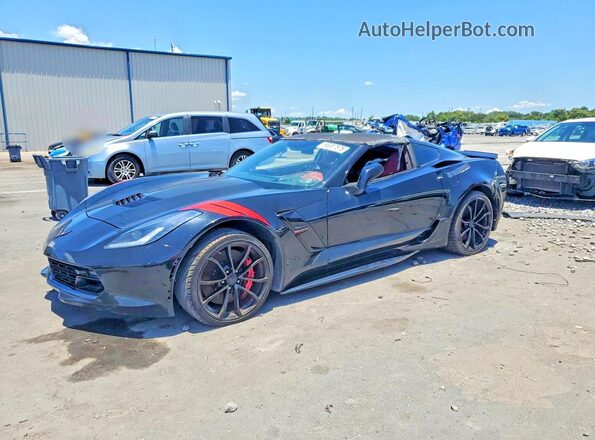 1G1YY2D76J5105461 2018 CHEVROLET CORVETTE Black უკანა მარცხენა
