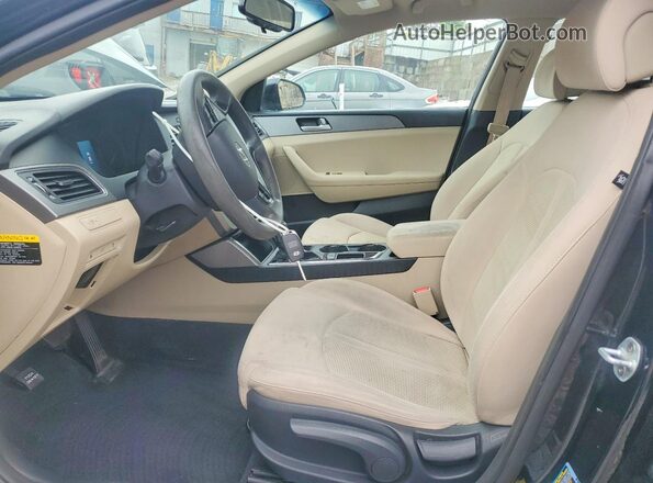 5NPE24AF1GH389741 2016 HYUNDAI SONATA Black Առջևի վահանակի տեսք