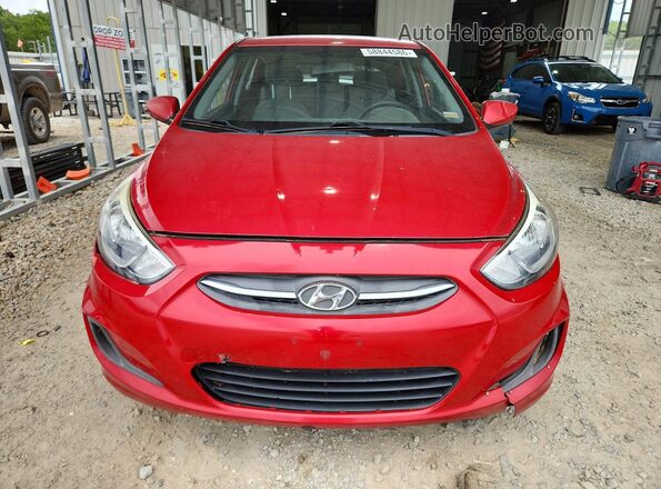 KMHCT5AE8GU262925 2016 HYUNDAI ACCENT Red Widok z tyłu