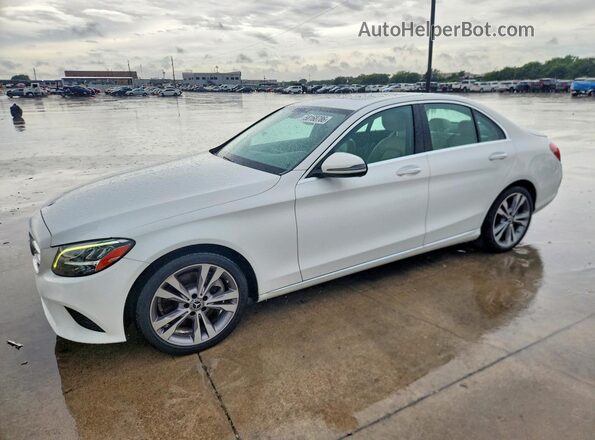 55SWF8DB8KU293989 2019 MERCEDES-BENZ C White უკანა მარცხენა