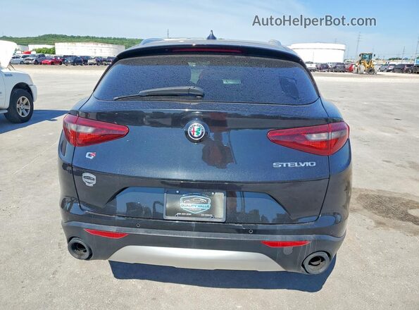 ZASFAKAN1J7B74253 2018 ALFA ROMEO STELVIO Black წინა სალონის ხედი