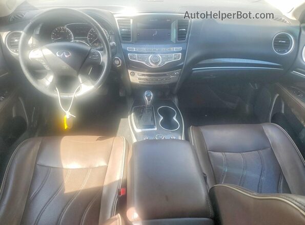 5N1DL0MN6HC528016 2017 INFINITI QX60 White Սարքավորումների վահանակի տեսք