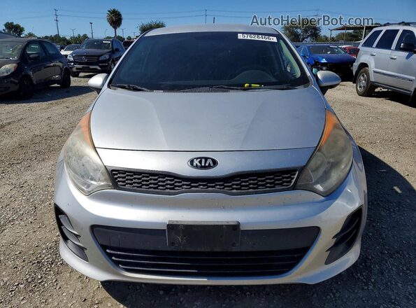KNADM5A32G6621580 2016 KIA RIO Silver Widok z tyłu