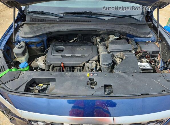 5NMS23AD3KH012328 2019 HYUNDAI SANTA Blue VIN sticker view