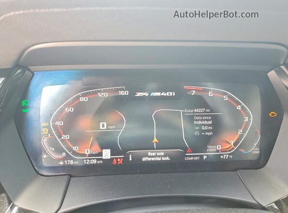 WBAHF9C06MWX22560 2021 BMW Z4 Silver Հետևի նստատեղերի տեսք