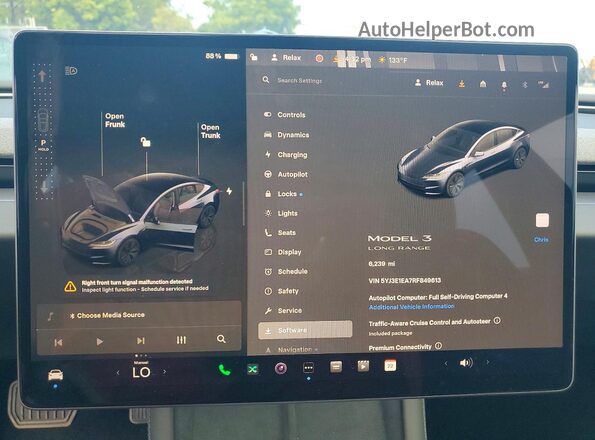 5YJ3E1EA7RF849613 2024 TESLA MODEL 3 Серый Вид задних сидений
