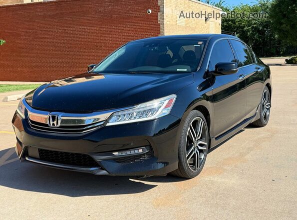 1HGCR3F95GA030921 2016 HONDA ACCORD Black 