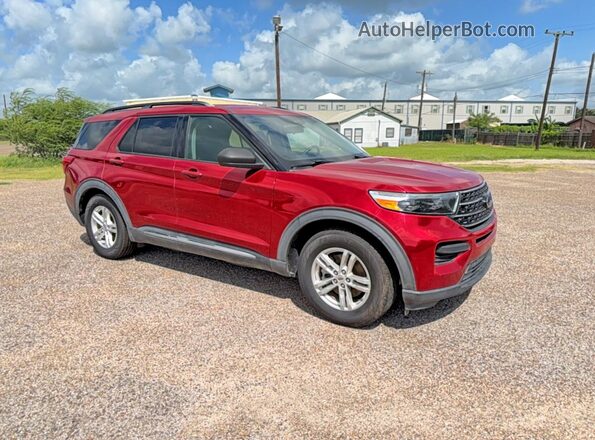 1FMSK7DH8MGA61598 2021 FORD EXPLORER Red Հետևի ձախ
