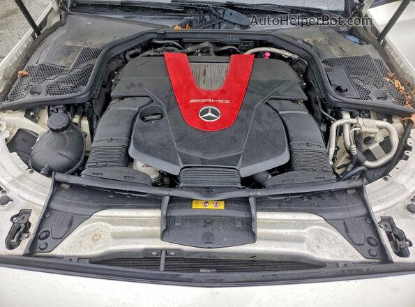 55SWF6EB4JU247044 2018 MERCEDES-BENZ C White Engine compartment view