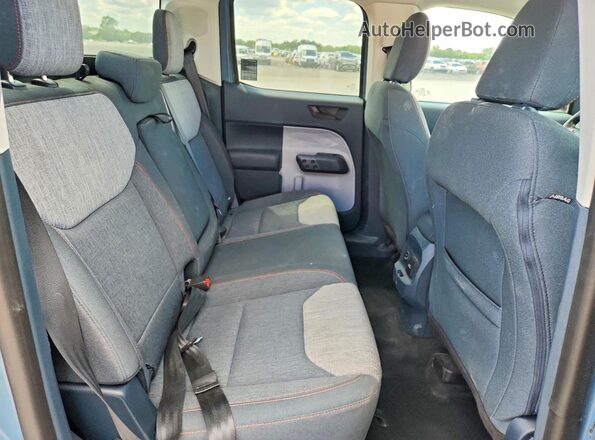 3FTTW8F98NRA11187 2022 FORD MAVERICK Blue Вид задньої частини салону