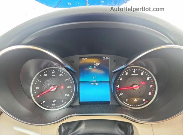 55SWF8DB8KU293989 2019 MERCEDES-BENZ C White უკანა სავარძლების ხედი