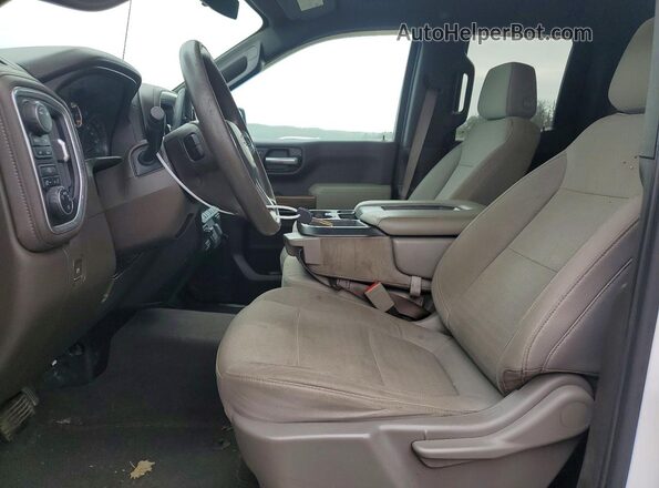1GCRYDEDXKZ371362 2019 CHEVROLET SILVERADO Белый Вид панели приборов