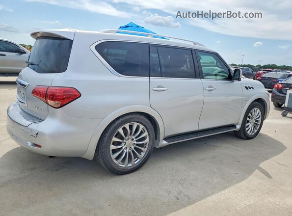 JN8AZ2NF0H9646346 2017 INFINITI QX80 Silver Przód prawy
