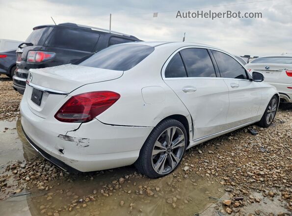 55SWF4JB7JU241796 2018 MERCEDES-BENZ C Белый Передняя правая четверть