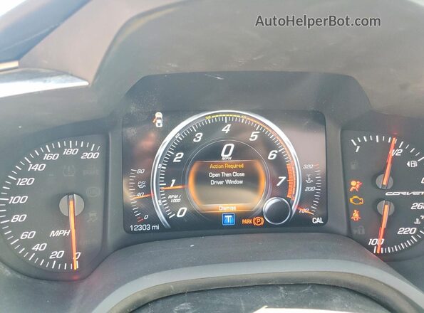 1G1YJ2D78H5107338 2017 CHEVROLET CORVETTE White უკანა სავარძლების ხედი