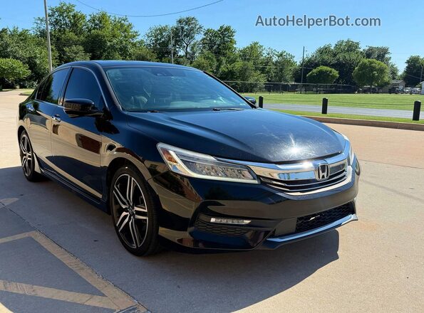 1HGCR3F95GA030921 2016 HONDA ACCORD Black 
