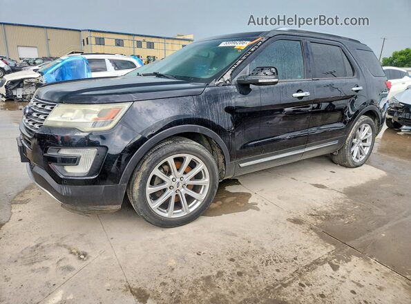 1FM5K7F81GGC85794 2016 FORD EXPLORER Black Tył lewy