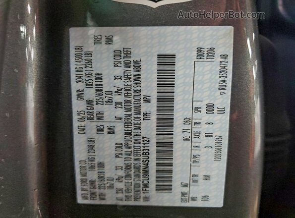 1FMCU9MN4SUB31127 2025 FORD ESCAPE Gray 