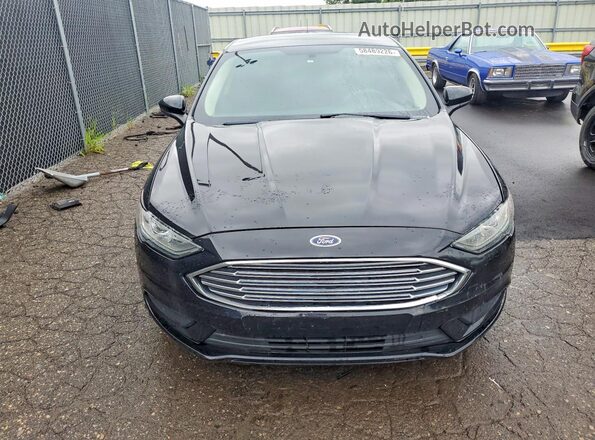 3FA6P0HD1JR266423 2018 FORD FUSION Black უკანა ხედი