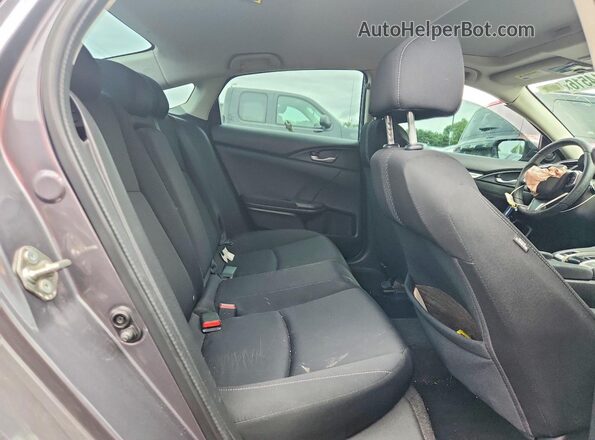 2HGFC2F72JH550638 2018 HONDA CIVIC Gray Вид задньої частини салону