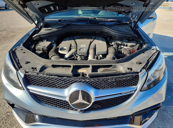 4JGED7FBXJA096173 2018 MERCEDES-BENZ GLE Silver Vista de la etiqueta del VIN