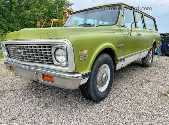CCE262F161542 1972 CHEVROLET SUBURBAN Green Задня права чверть