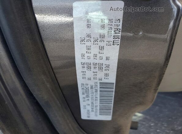 2C4RDGBG2KR740396 2019 DODGE GRAND Серый Панорамный вид салона 360°