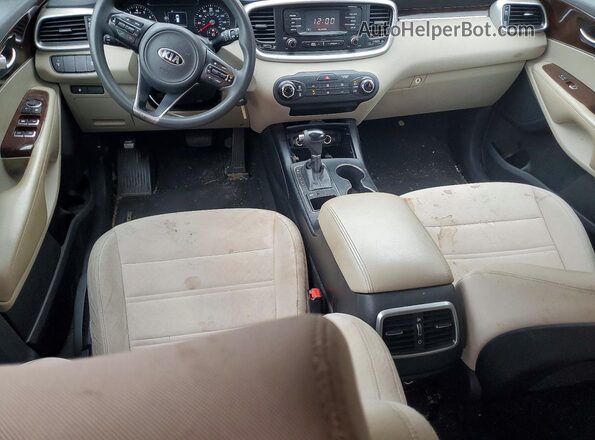 5XYPG4A57GG036624 2016 KIA SORENTO Black Вид щитка приладів