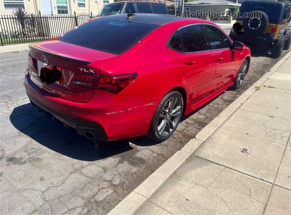 19UUB2F61JA008253 2018 ACURA TLX Красный Вид спереди