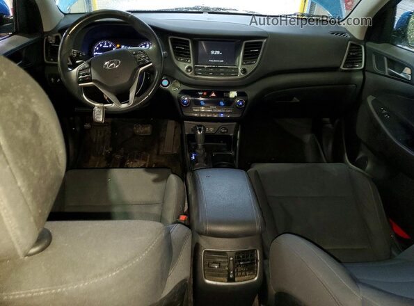 KM8J33A21JU696340 2018 HYUNDAI TUCSON Blue Вид щитка приладів