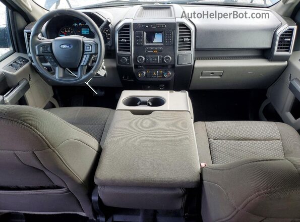 1FTEW1C51JFC66093 2018 FORD F150 Blue Вид щитка приладів
