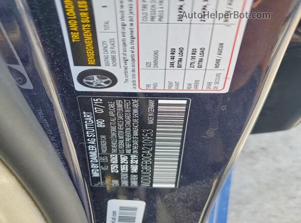 WDDUG8FB0GA210953 2016 MERCEDES-BENZ S Blue 