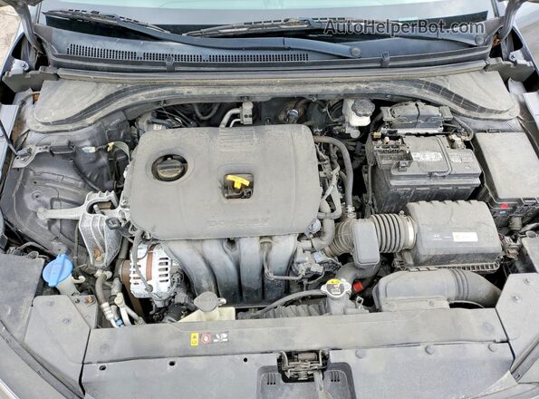 KMHD84LF1KU812903 2019 HYUNDAI ELANTRA Gray ძრავის განყოფილების ხედი