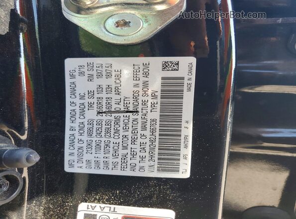 2HKRW2H82JH667636 2018 HONDA CR-V Black 