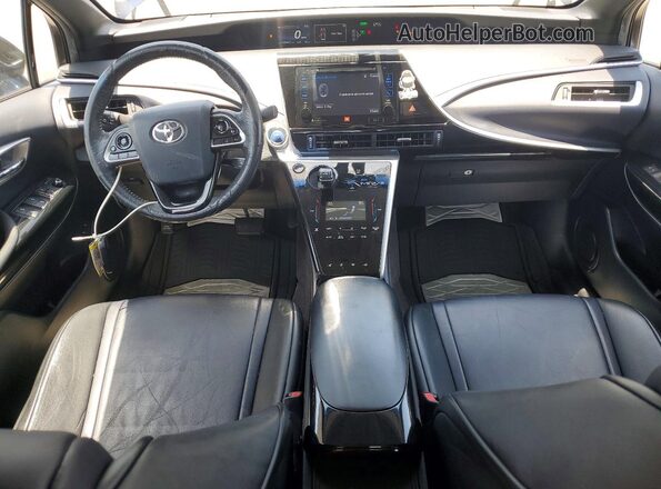 JTDBVRBD3HA001955 2017 TOYOTA MIRAI Blue Instrument cluster view