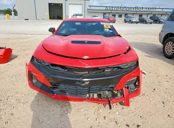 1G1FH1R78K0139622 2019 CHEVROLET CAMARO Red უკანა ხედი